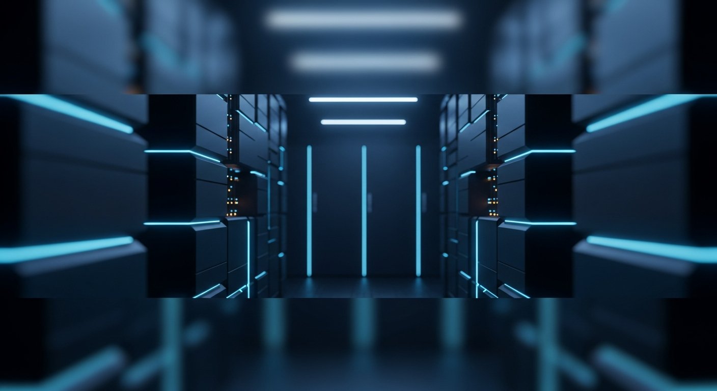 Cloud infrastructure platform with distributed service nodes and interconnected resources in cyan aesthetic