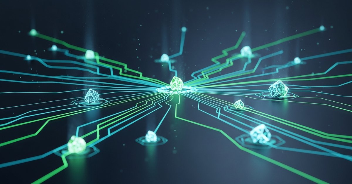 DevOps pipeline with automated deployment stages and containerized workloads in tech neon style