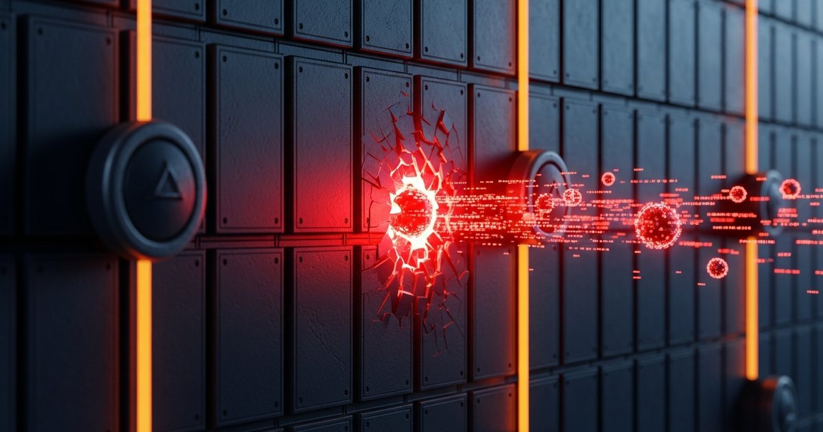 Cybersecurity threat detection and defense visualization with protective barriers and threat indicators