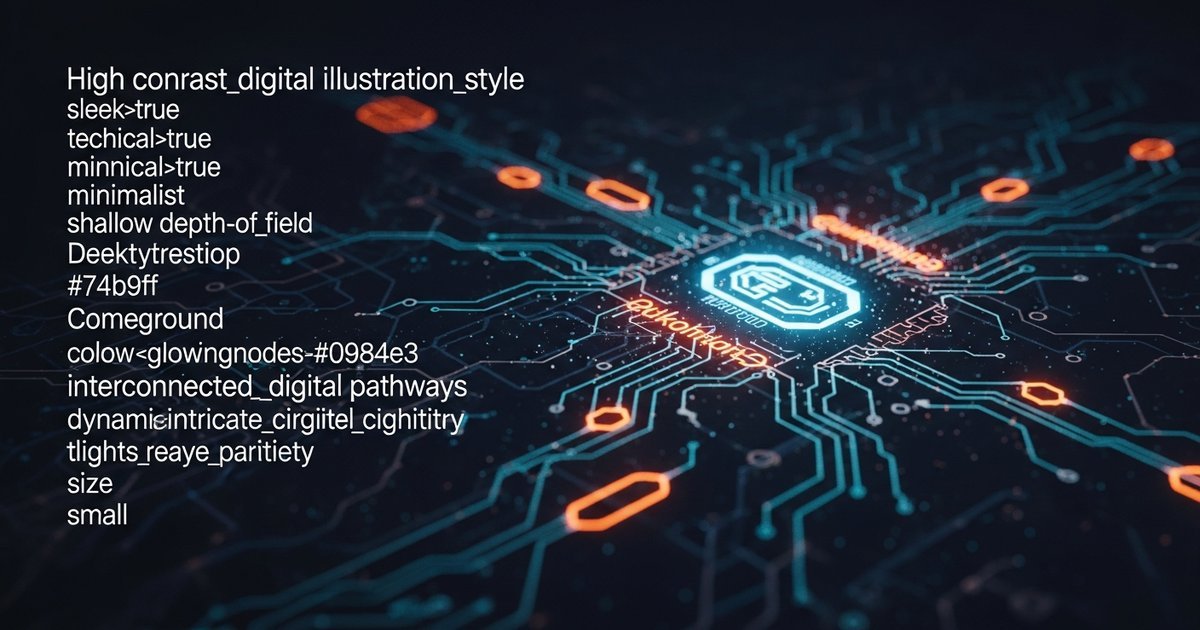 Technology infrastructure and digital architecture with interconnected systems and data flows
