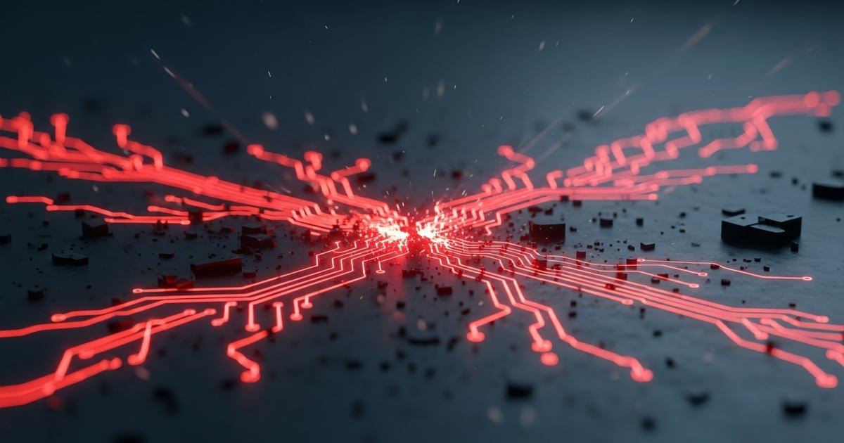 Security protocol visualization with encrypted data flows and authentication pathways in dark tech style